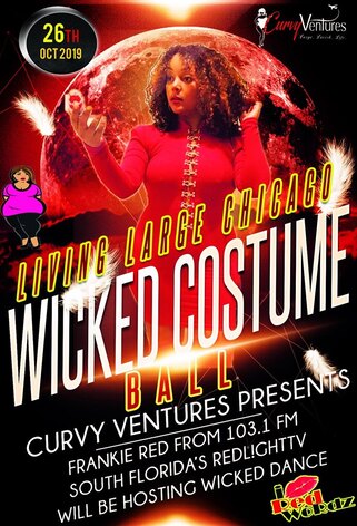 2019 Wicked Costume Ball Chicago IL hosted by Curvy Ventures Plus Size Entertainment