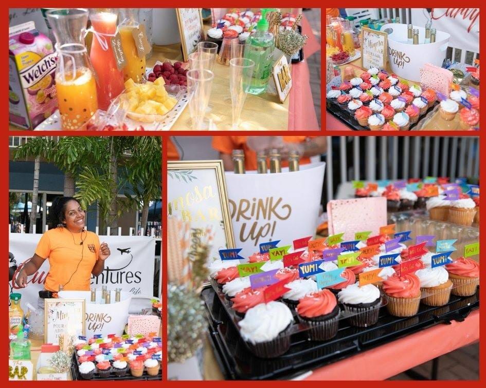 Curvy Ventures Mimosas and Cupcakes Poolside Plus Size Activities